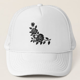 Schwarze Rose Truckerkappe