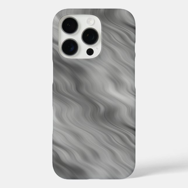 Schwarze Rose Wavy Textur Case-Mate iPhone Hülle (Rückseite)