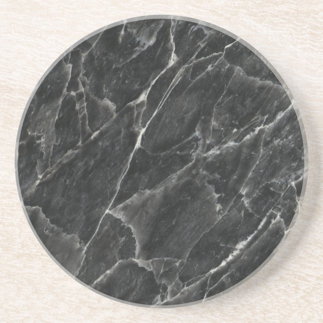 Schwarze Rosen-dekorativer Stein - Adern u. Untersetzer (Vorne)