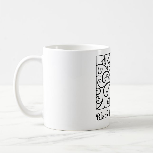Schwarze Rosen-Gesellschafts-Tassen | Heartblaze Tasse (Links)