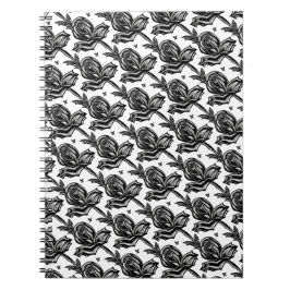 Schwarze Rosen Notizblock