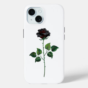 Schwarze Rosenblüte Case-Mate iPhone Hülle