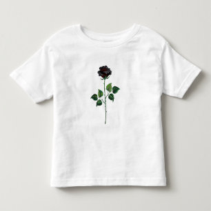 Schwarze Rosenblüte Kleinkind T-shirt