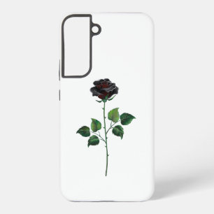 Schwarze Rosenblüte Samsung Galaxy Hülle
