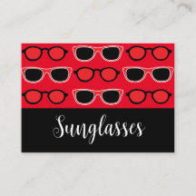 Schwarze rote Sonnenbrille Muster