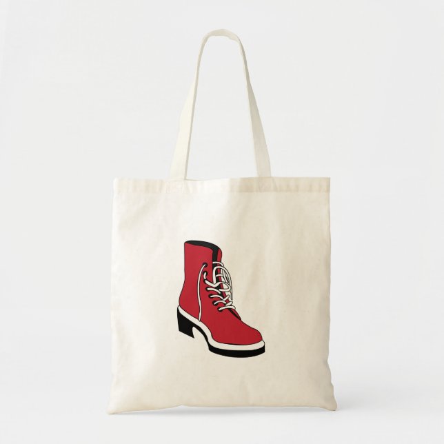 Schwarze Rote Westerstiefel Tragetasche (Vorne)