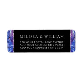 Schwarze Rücksendeadresse