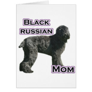 Schwarze Russische Terrier-Mama 4