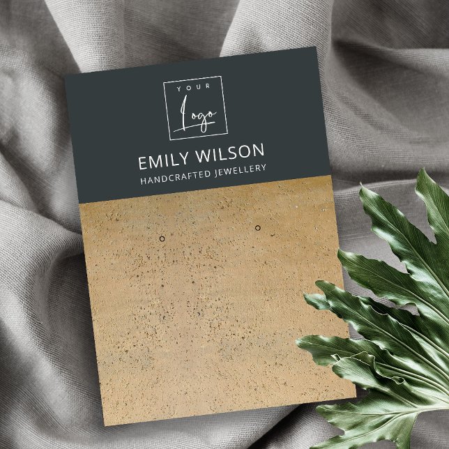 SCHWARZE RUST TERRACOTTA TEXTURE LOGO EARRING DISP VISITENKARTE (Von Creator hochgeladen)