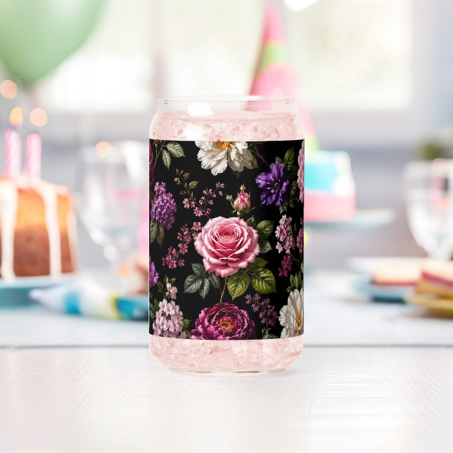 Schwarze Samt-Rose Dosenglas (Insitu (Geburtstag))