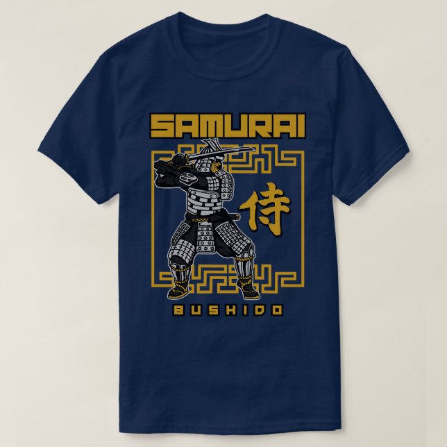 SCHWARZE SAMURAI T-Shirt (Design vorne)