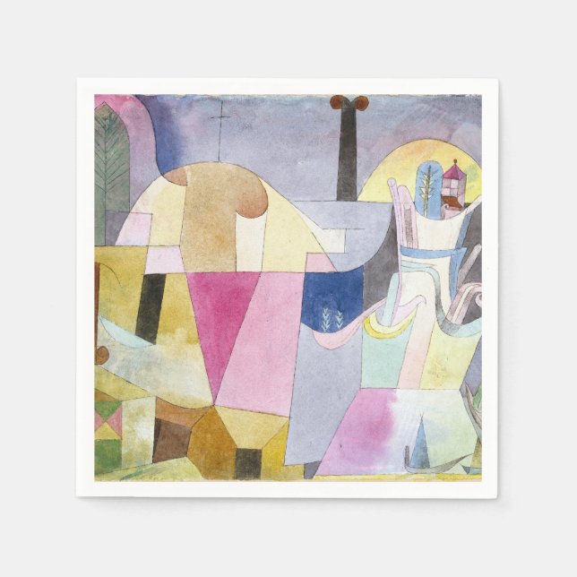 Schwarze Säulen in einer Landschaft 1919 von Paul  Serviette (Vorderseite)