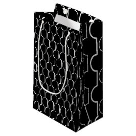 Schwarze Scallops Kleine Geschenktüte