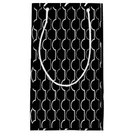 Schwarze Scallops Kleine Geschenktüte