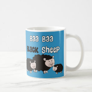 Schwarze Schaf-Entwürfe "Blöken-Blöken-schwarze Kaffeetasse
