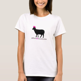 Schwarze Schaf-langes Hülsen-T-Shirt T-Shirt