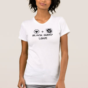 Schwarze Schaf-Liebelogo T T-Shirt