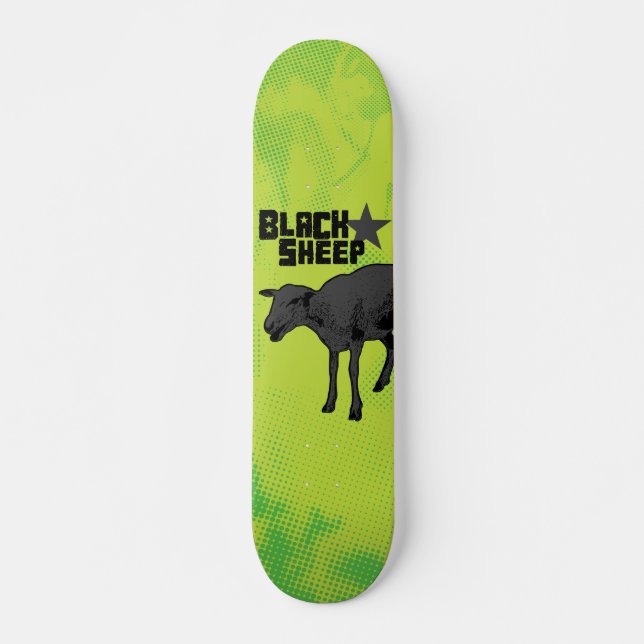 Schwarze Schaf-Skateboard Skateboard (Vorne)