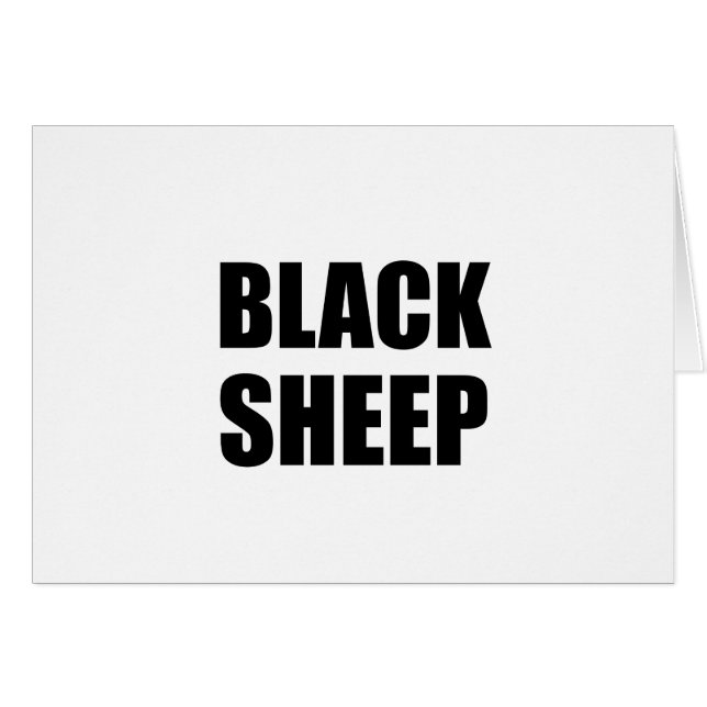 Schwarze Schafe (Vorderseite (Horizontal))