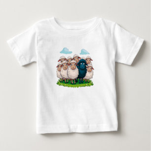 Schwarze Schafe Baby T-shirt