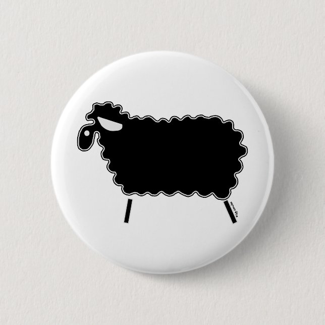 Schwarze Schafe Button (Vorderseite)