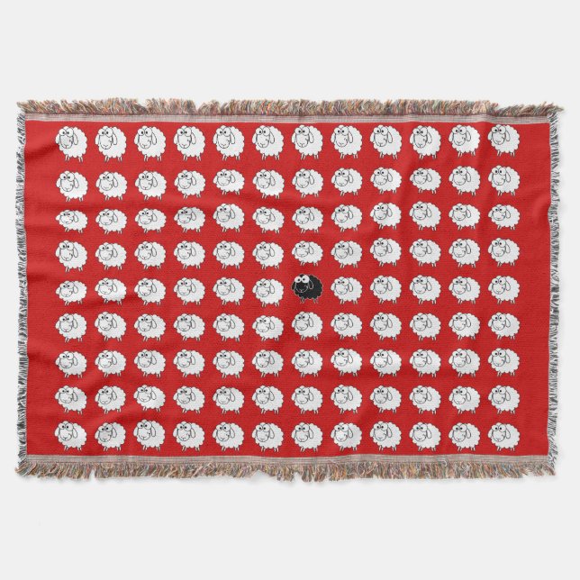Schwarze Schafe Decke (Vorderseite)