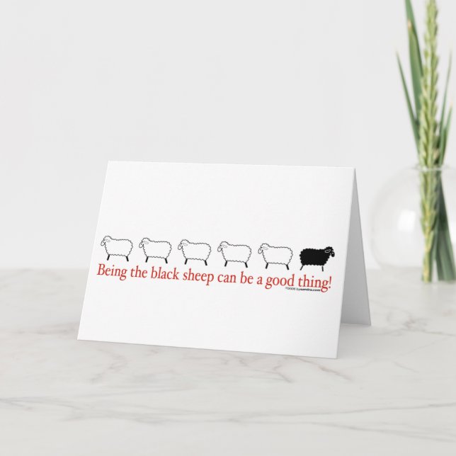 Schwarze Schafe Karte (Vorderseite)