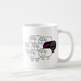 Schwarze Schafe (Liebe) Tasse