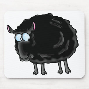 Schwarze Schafe Mousepad