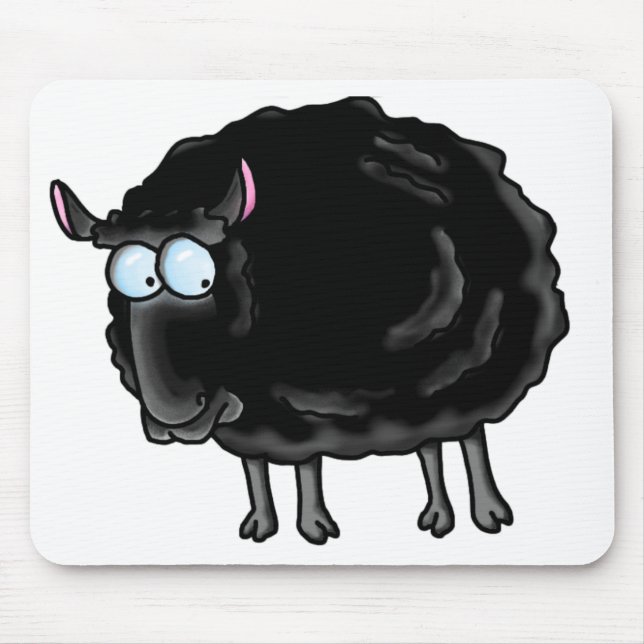 Schwarze Schafe Mousepad (Vorne)