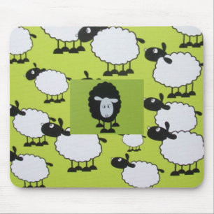 Schwarze Schafe Mousepad