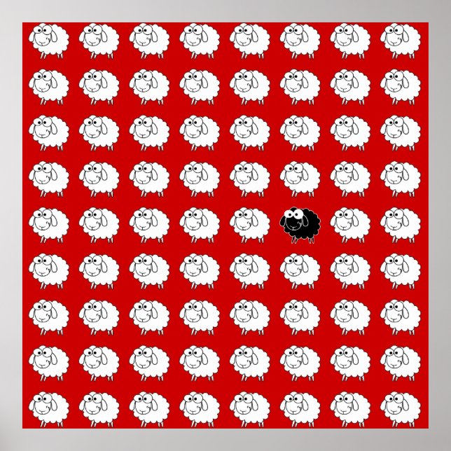 Schwarze Schafe Poster (Vorne)