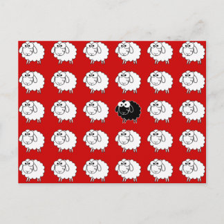 Schwarze Schafe Postkarte