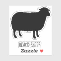 Schwarze Schafe Silhouette Cool Vinyl Sticker