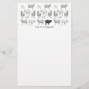 Schwarze Schafe stationär Briefpapier