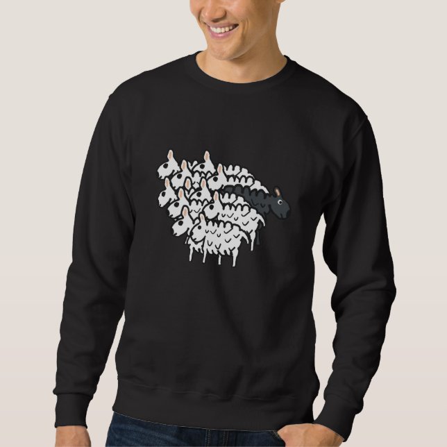 Schwarze Schafe Sweatshirt (Vorderseite)