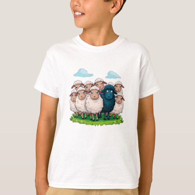 Schwarze Schafe T-Shirt (Vorderseite)