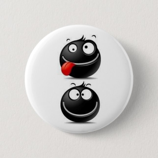 Schwarze Schaltfläche Button (Vorderseite)