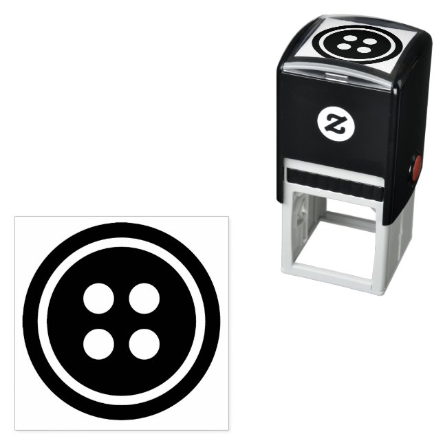 Schwarze Schaltfläche Permastempel (Beispiel)