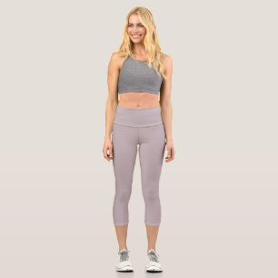 Schwarze Schatten (feste Farbe) Capri Leggings