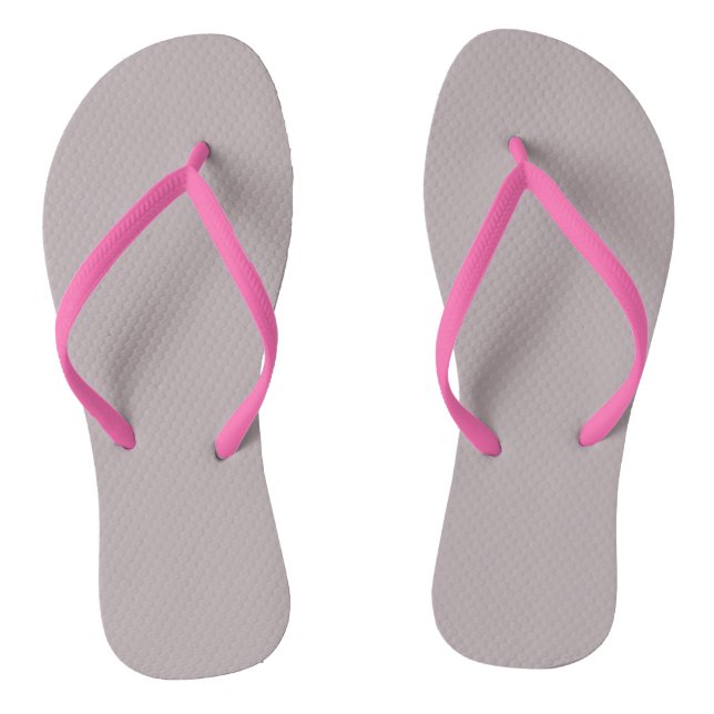 Schwarze Schatten (feste Farbe) Flip Flops (Fußbett)