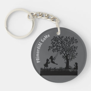 Schwarze Schatten Kunst Stiller Baum Inspirierend Schlüsselanhänger
