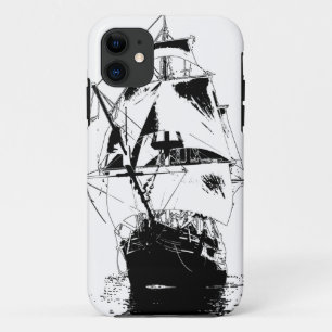 Schwarze Schiffssilhouette Case-Mate iPhone Hülle