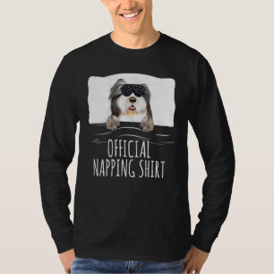 Schwarze Schlafmaske Bartollie Offizielle Napping T-Shirt