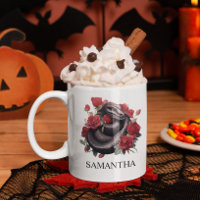 Schwarze Schlange in Rose Wasserfarbene Erde