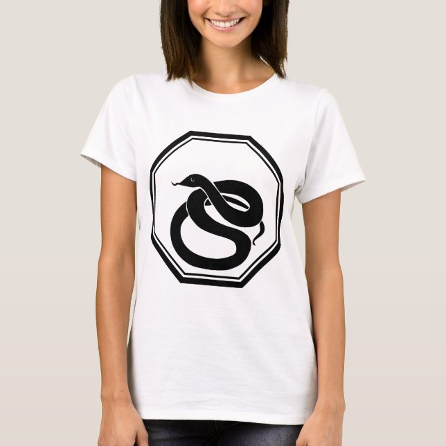 Schwarze Schlange T-Shirt (Vorderseite)