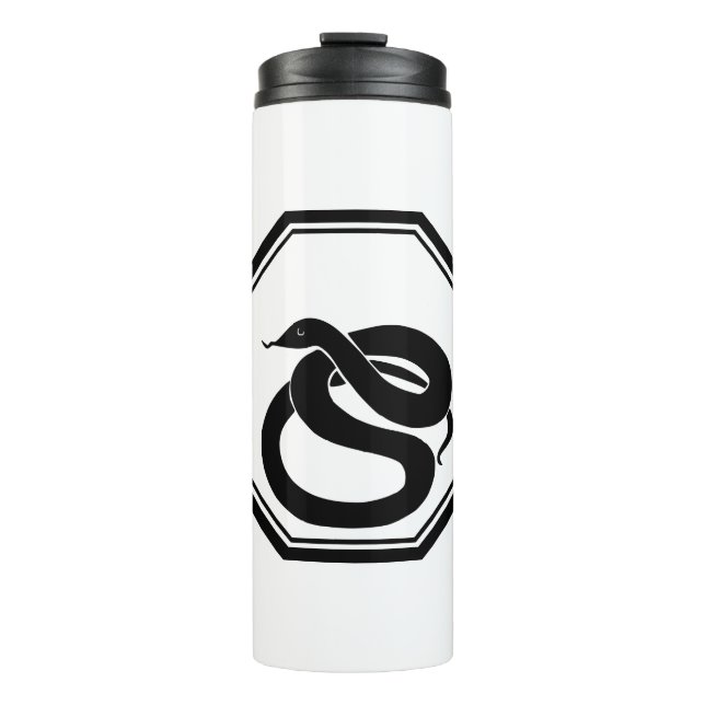 Schwarze Schlange Thermosbecher (Vorderseite)
