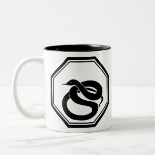 Schwarze Schlange Zweifarbige Tasse