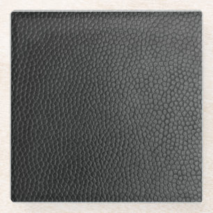 Schwarze Schlangenhaut Glasuntersetzer