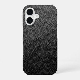 Schwarze Schlangenhaut iPhone 16 Hülle